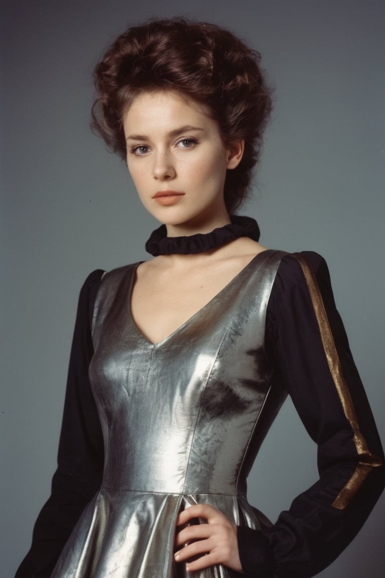 (((a female in a metal style of gum bichromate))) (((light  Cooper dark, disfigured forms))) (((religious subjects cotton dress)))
(((1980s age style)))
(((posing for camera,pose pin-up)))(((bronze,silver,bichromate)))
(((hasselblad 70mm camera films)))(((Masterpiece,  Best quality,  Insanely detailed fashion,  atmosphere Futuristic neón elegant))), metal,,