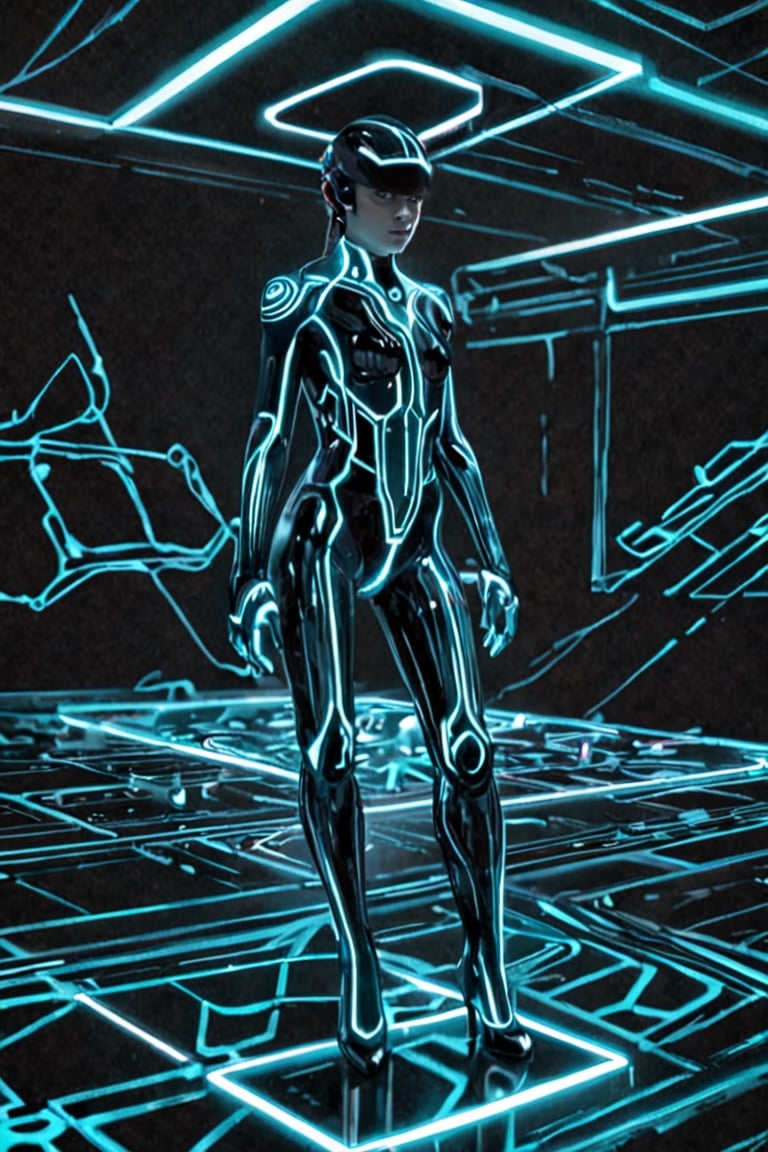 The process of creating images in {tensor art} ai is as like a digital world of tron,
