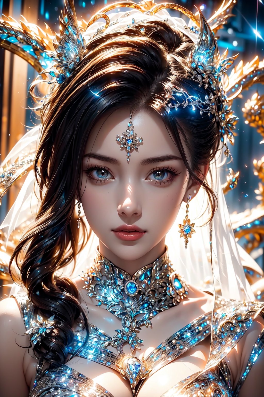 (bride|,goddess,|Sailor Moon),(Ancient ruins ),(Black and white entanglement),(silver and crystal entanglement),High Detail,masterpiece,best quality,more detail,Hyper Quality,detailed,more detail

,dragon head,dragon