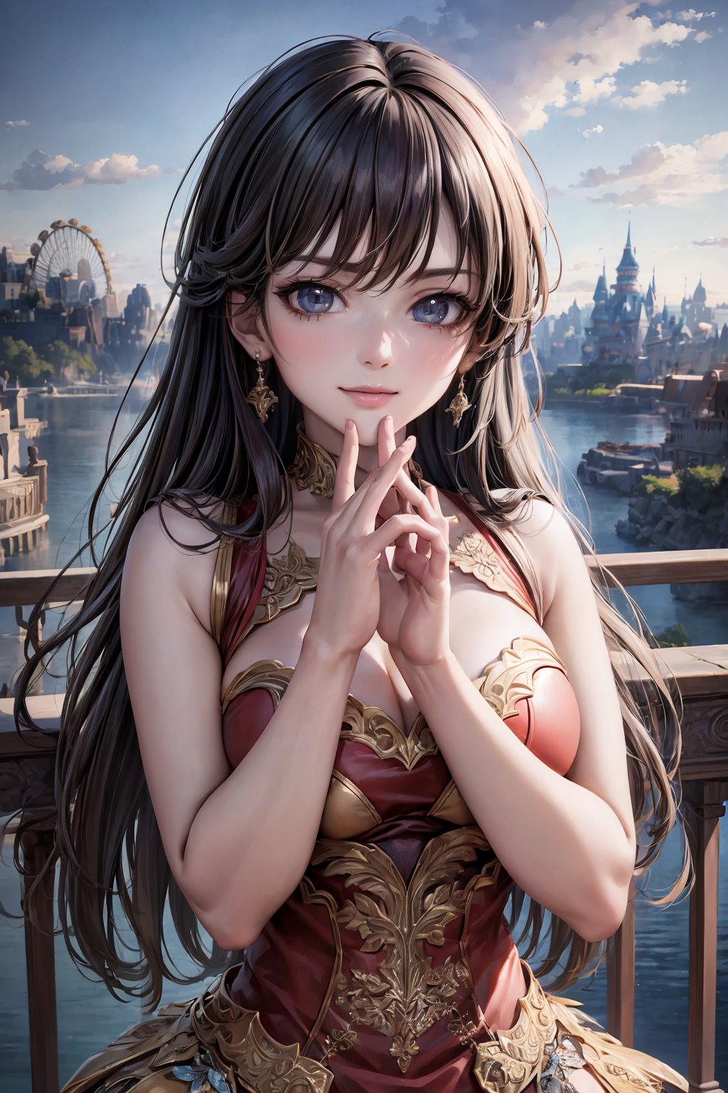 (best quality), (extremely detailed CG unity 8k wallpaper:1.1), (colorful:0.9),(panorama shot:1.4),upper body,looking at viewer,from above, 2 girls hugging each other, 15yo, (((Disney cartoon cosplay))), (Disney land Tokyo :1.4), fun,smile, happiness, Nature, colorful, exposure blend, medium shot, bokeh, high contrast, (muted colors, dim colors, soothing tones:1.3), low saturation, Adorable cloth, shiny, (high quality:1.3), (masterpiece, best quality:1.4), (ultra detailed, 8K, 4K, ultra highres), (Beautifully Detailed Face and Fingers), (Five Fingers) Each Hand, nice hands, (perfect fingers, perfect hands :1.3), sharp focus, professional dslr photo, (Photorealistic:1.4), UHD, HDR, volumetric fx, (((intricate details))), extremely detailed CG, cinematic photo, perfect photography, professional, perfect sky, shiny, glitter, gradient color all fluentcolor, colorful, (professional photograpy:1.1),