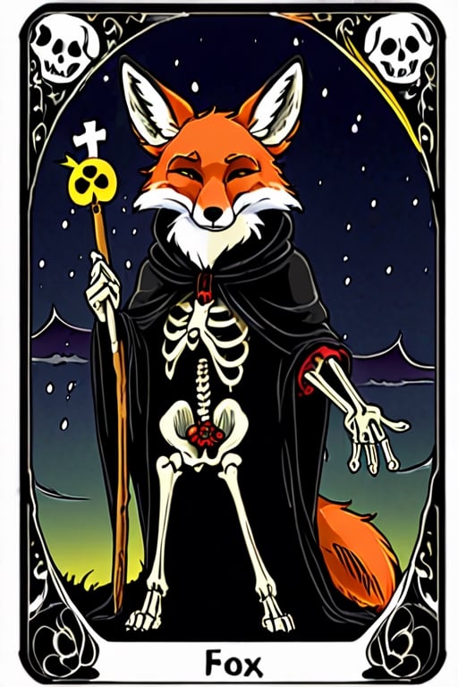 death tarot 13 fox