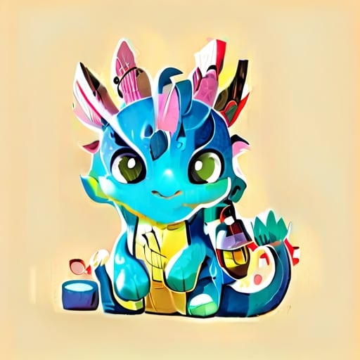 Cute Dragon:

Cute eastern dragon
Adorable dragon character
Sweet dragon illustration
Cartoon Style:

Cartoon dragon
Animated dragon character
Cartoonish eastern dragon
Features:

Big expressive eyes
Charming smile
Playful pose
Color Palette:

Soft pastel colors
Oriental color tones
Gentle and cute hues
East Asian Touch:

Eastern charm
Asian-inspired details
Subtle oriental elements
Single Character:

Single dragon illustration
Solo dragon drawing
One cute dragon