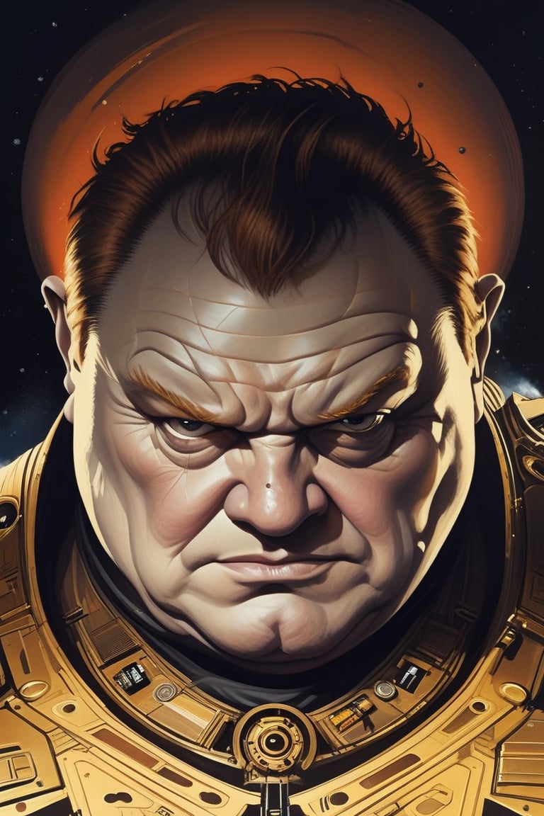 Dune - Baron Vladimir Harkonnen, by Luis Duarte, Alexandro Jodorowsy Art,Juan Gimenez Art,Space Art,Sci-Fic Art,Dark Influence,NijiExpress 3D v2,Kinetic Art,Datanoshing,Oil painting,Ink v3,Splash style,Abstract Art,Abstract Tech,CyberTech Elements,Futuristic,Epic style,Illustrated v3,Deco Influence,Air Brush style,drawing