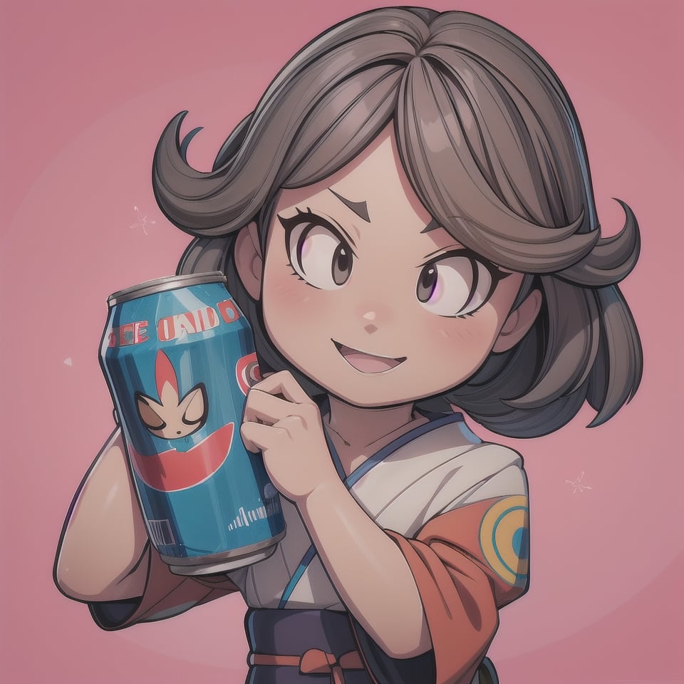 What if Studio Ghibli created a limited edition series of Coke cans featuring their iconic characters? Picture a vibrant and playful design with a touch of Japanese flair.