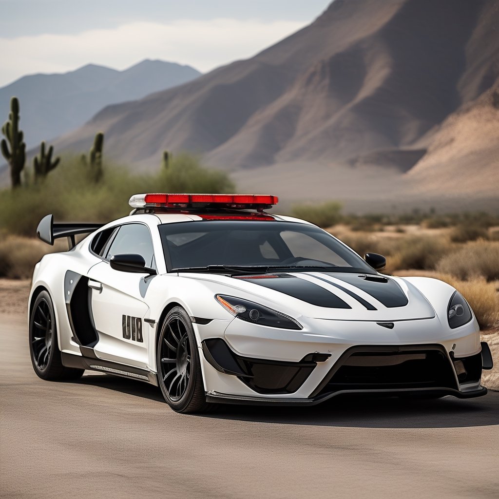 Black and white Police car ,
Near by Dragon, 

,c_car,APEX SUPER CARS XL ,echmrdrgn