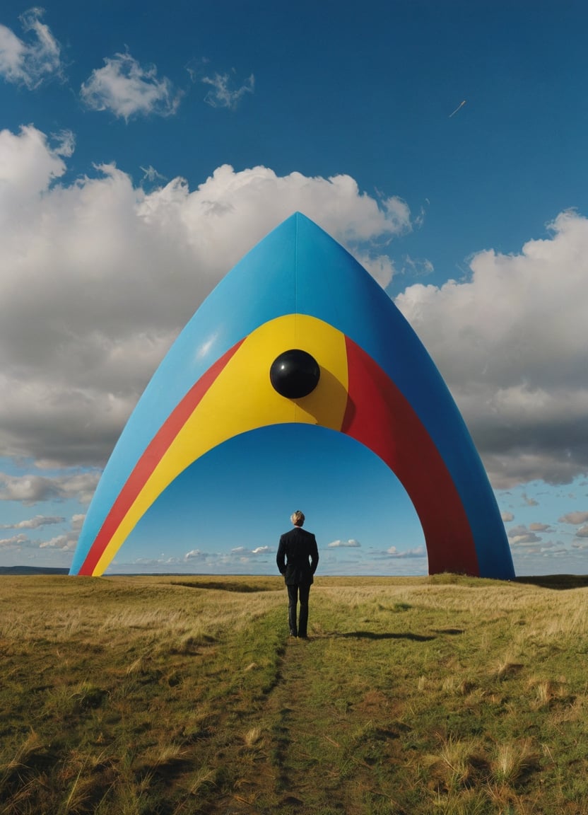 by Storm Thorgerson, selective color , futuristic-retro futurism but extremely beautiful:1.4), (intricate details, masterpiece, best quality:1.4), Minimalism art, abstract, simple geometric shapes, hard edges, sleek contours, Minimalism, looking at viewer,Movie Aesthetic