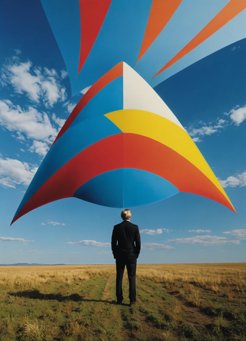 by Storm Thorgerson, selective color , futuristic-retro futurism but extremely beautiful:1.4), (intricate details, masterpiece, best quality:1.4), Minimalism art, abstract, simple geometric shapes, hard edges, sleek contours, Minimalism, looking at viewer,Movie Aesthetic