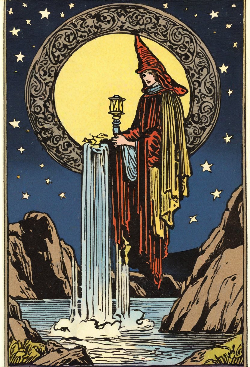 A lantern in the night, rider waite tarot card the tarot card 