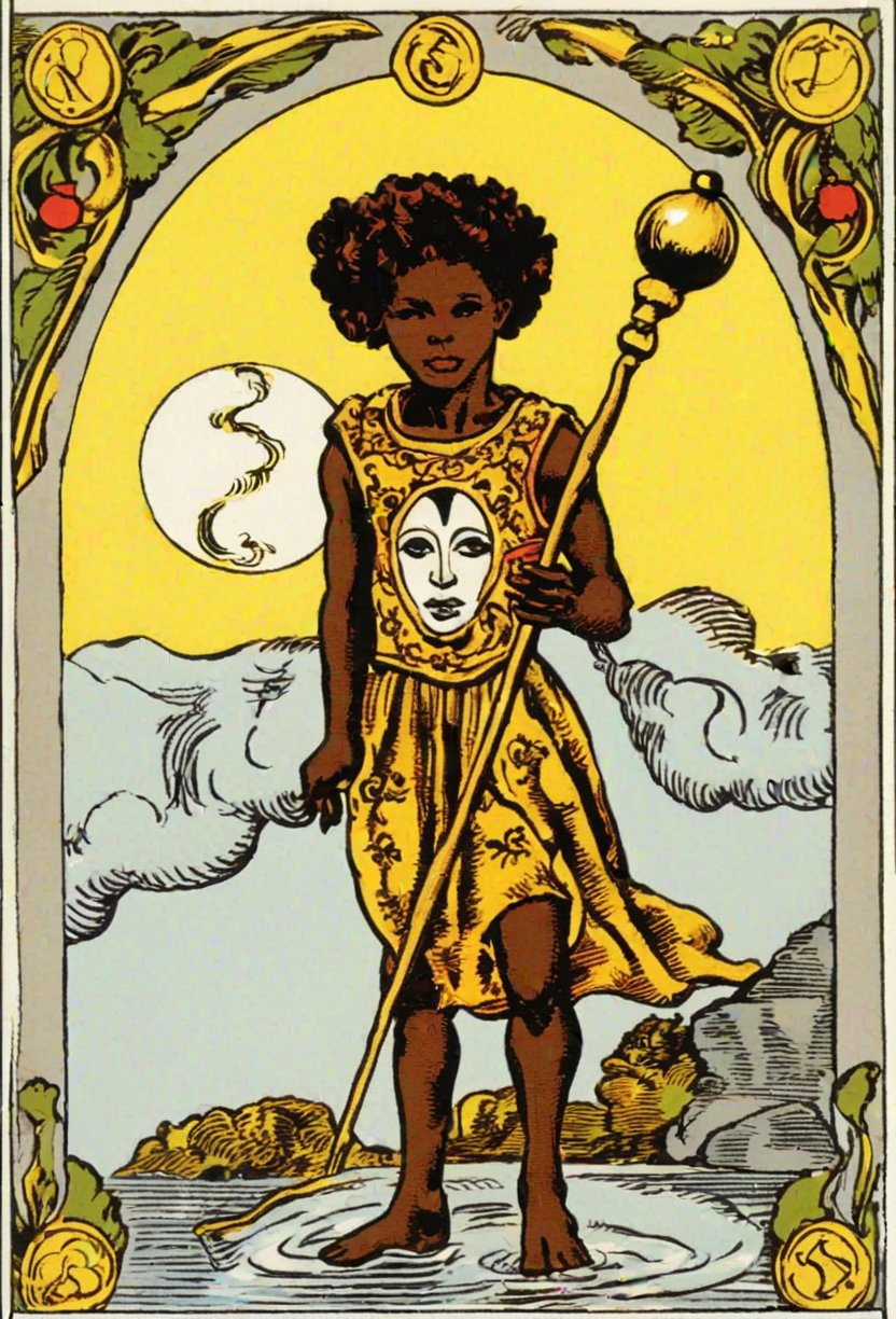 rider waite tarot card the fool tarot card, black boy