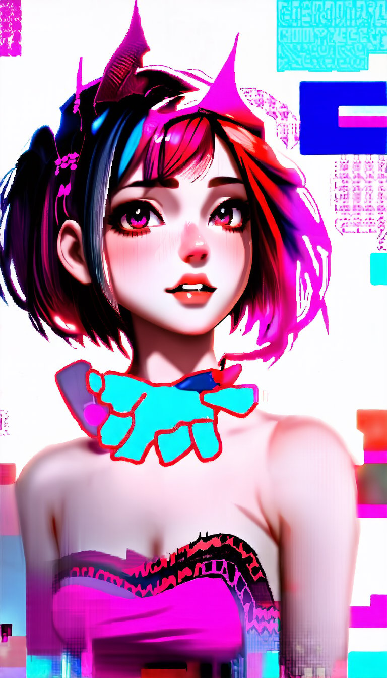 (1girl, creates beautiful women with the theme of "Kawaii punk"), Detailed Textures, high quality, high resolution, high Accuracy, realism, color correction, Proper lighting settings, harmonious composition, Behance works