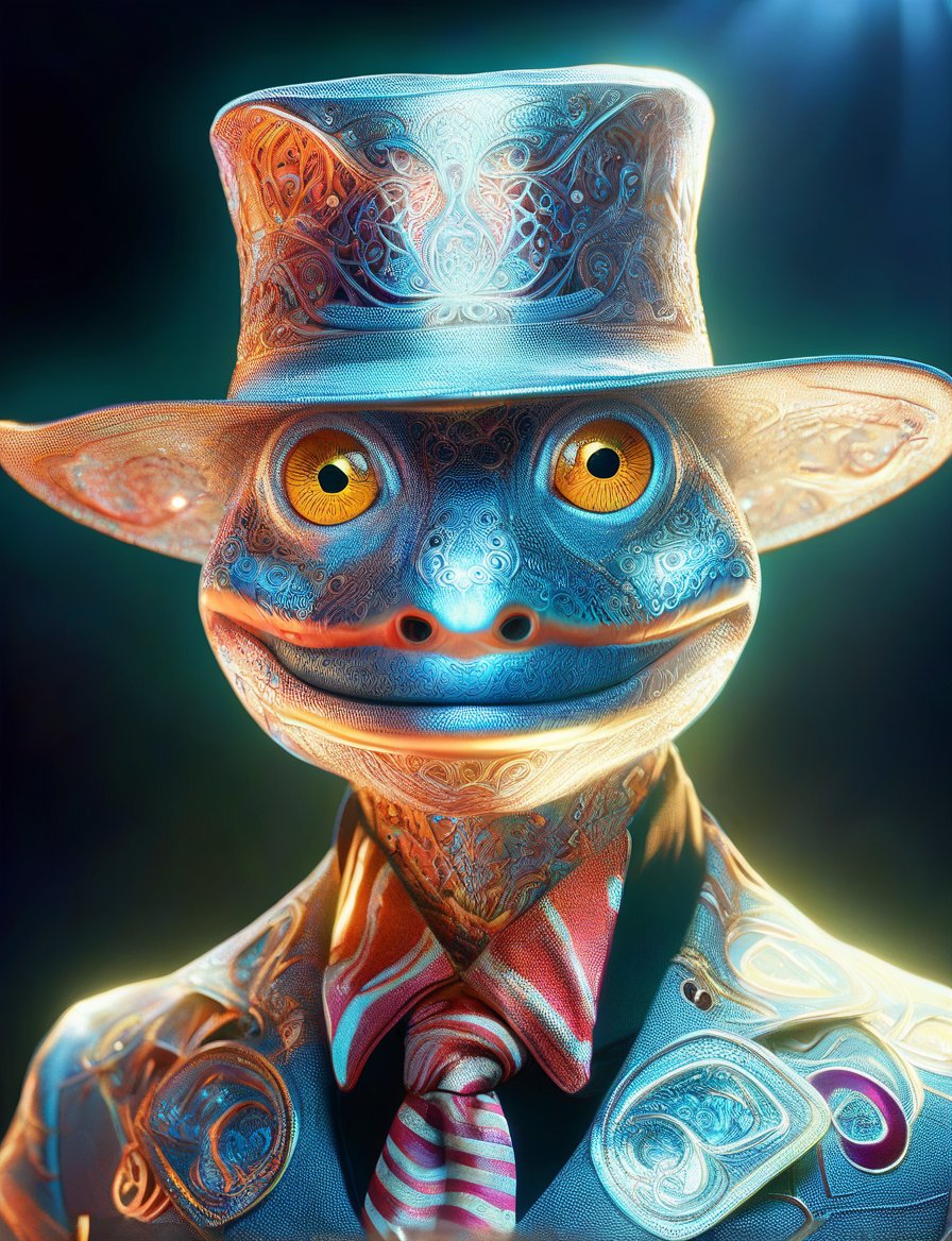 (head and shoulders portrait:1.2), (anthropomorphic gecko :1.3) as circus clown performer , zorro mask, holographic glowing eyes, wearing circus outfit , (outline sketch style:1.5), surreal fantasy, close-up view, chiaroscuro lighting, no frame, hard light, in the style of esao andrews, DonM3lv3nM4g1cXL