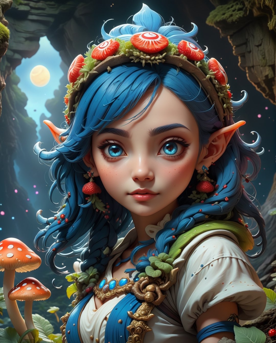 1 Girl, surreal expressionist dreamscape of a wonderland, Amazing another planet mushrooms and berries wallpaper, screen melting, artstation in epic scale, fairy world. 8k, High detailed, Renaissance Sci-Fi Fantasy.,fantasy00d,firefliesfireflies,DonMC3l3st14l3xpl0r3rsXL,xjrex,yunjindef,leonardo,style,DisembodiedHead,KAMISATOAYAKADEF,milf,yoimiyadef,High detailed ,Adult_Klee_Genshin,pointy ears,yaemikodef,1 girl,GdClth,SGBB,ASU1,1girl,ral-chrcrts,3D,moonster