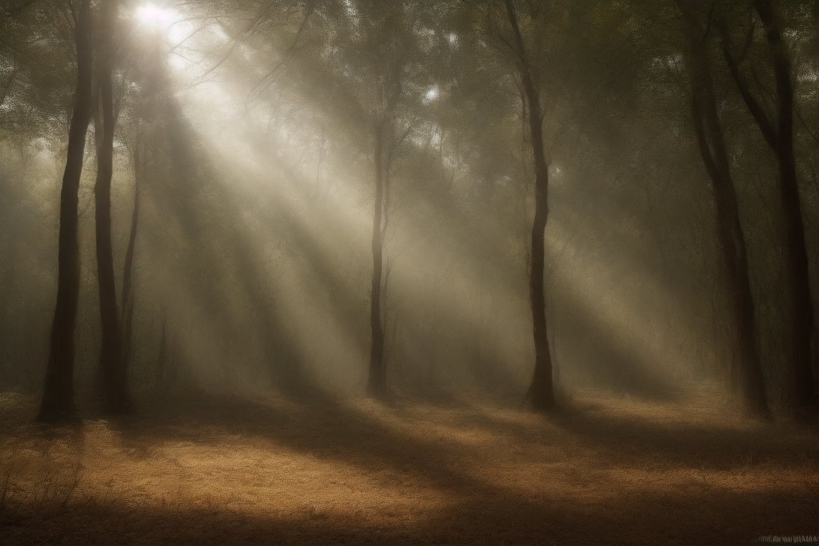 amozon It was covered with a huge forest.Beautiful sun rays hit the ground through,Masterpiece