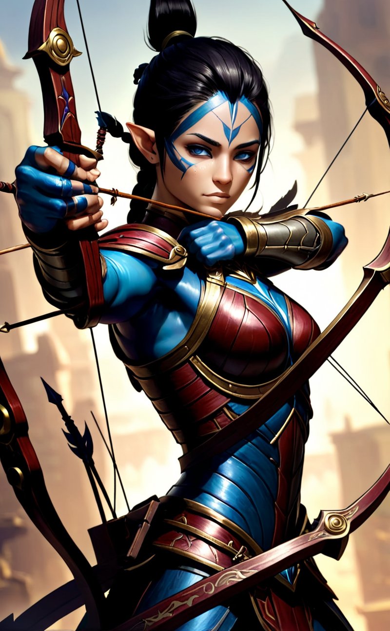 human archer avatar single picture