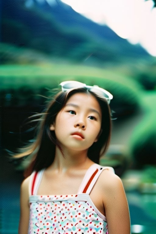 masterpiece of analog film photograph a girl, taken by Hideaki Hamada using Pentax 67II and Kodak Portra
