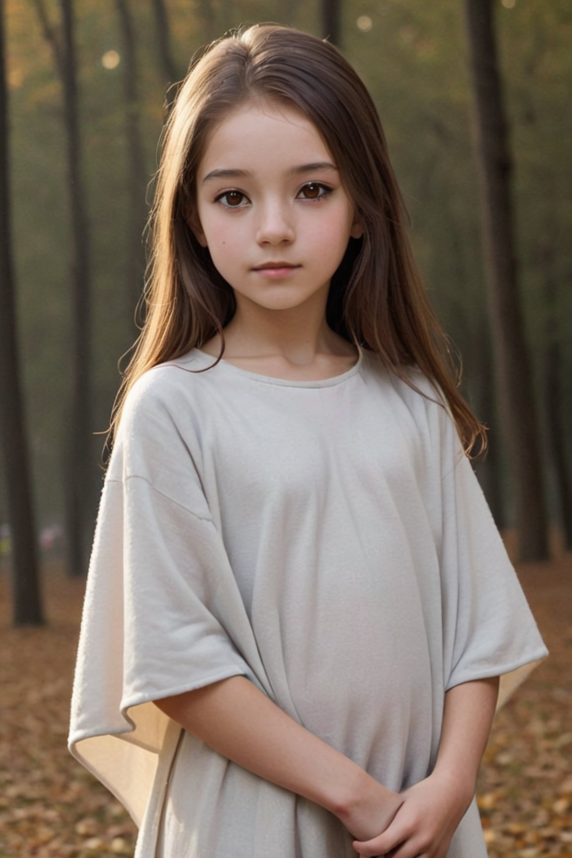 Masterpiece, Top Quality,  cinematic composition, sharp, details, hyper - detailed, hd, hdr, 4 k, 8k, detail XL,High, ((full shot 1:4)).
Generate an image of a young (((13 years old 1:5))) human female, very beautiful eyes, (((Perfect face))), perfect eyes, She should be depicted in white skin, (brown eyes 1:3), long black hair, thin body.
The female's appearance should reflect her youthful blushing curiosity, timid slight smile, (seen from her side 1:2), open legs, suggestive look.
Full girl body image, (flatchested 1:2), small round ass, (show full body), naked legs, body_blush,
(She is dancing 1:2), by night, at the park.
She is dressing a white poncho, she wears winter boots.