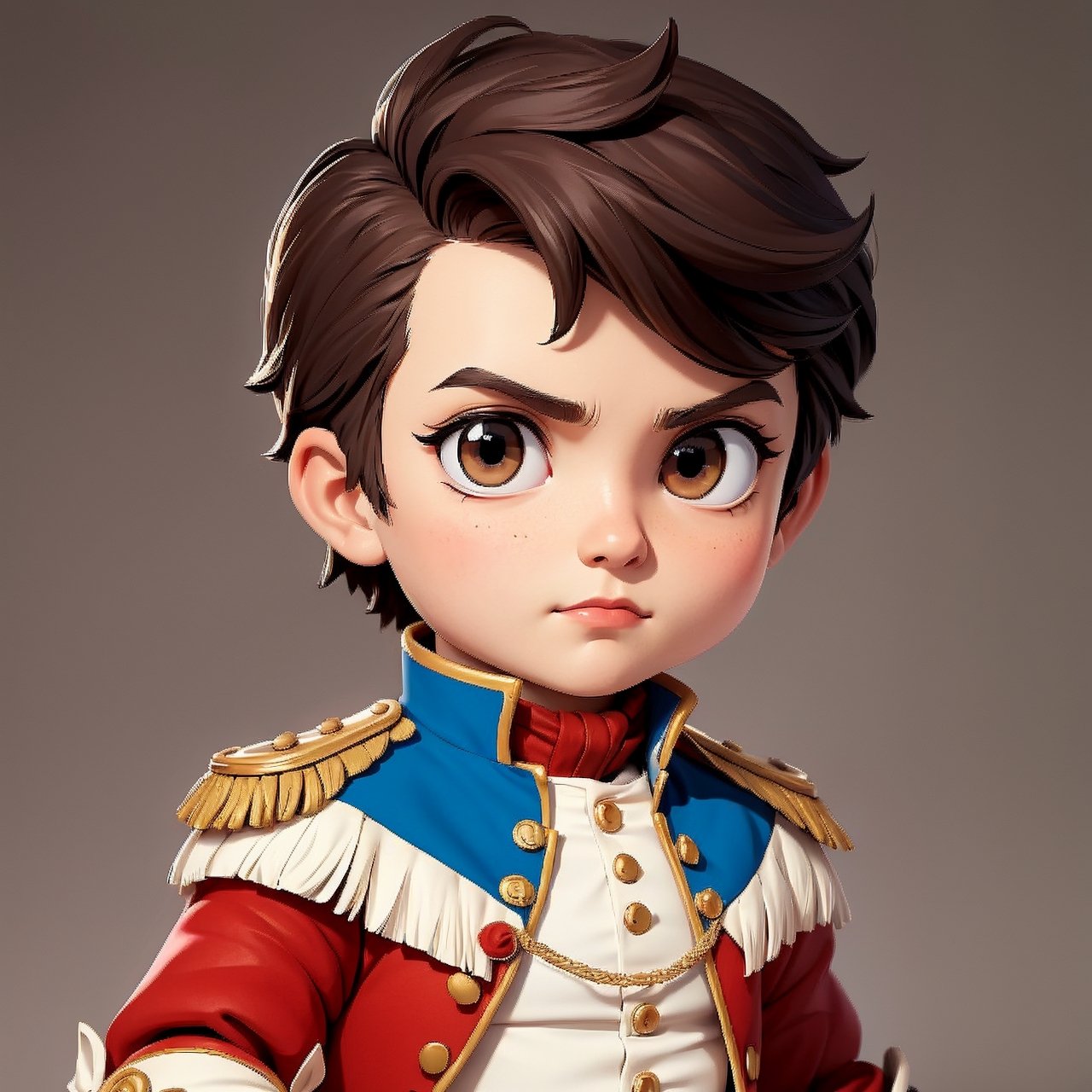 draw me a chibi Napoleon Bonaparte