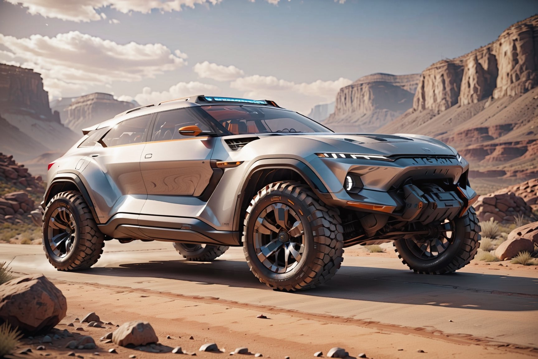 Masterpiece, 4k, High Resolution, Octane Render, Unreal Engine 5, Award Winning, Dramatic Lighting, Intricate, 8k Highly Professional Detail, HDR, Smooth, Sharp Focus, Illustration, Unreal Engine 5, Octane Render, Cinematic Light, dynamic volumetric lighting, car, suv, all-terrain vehicle, concept, science fiction, future,c_car