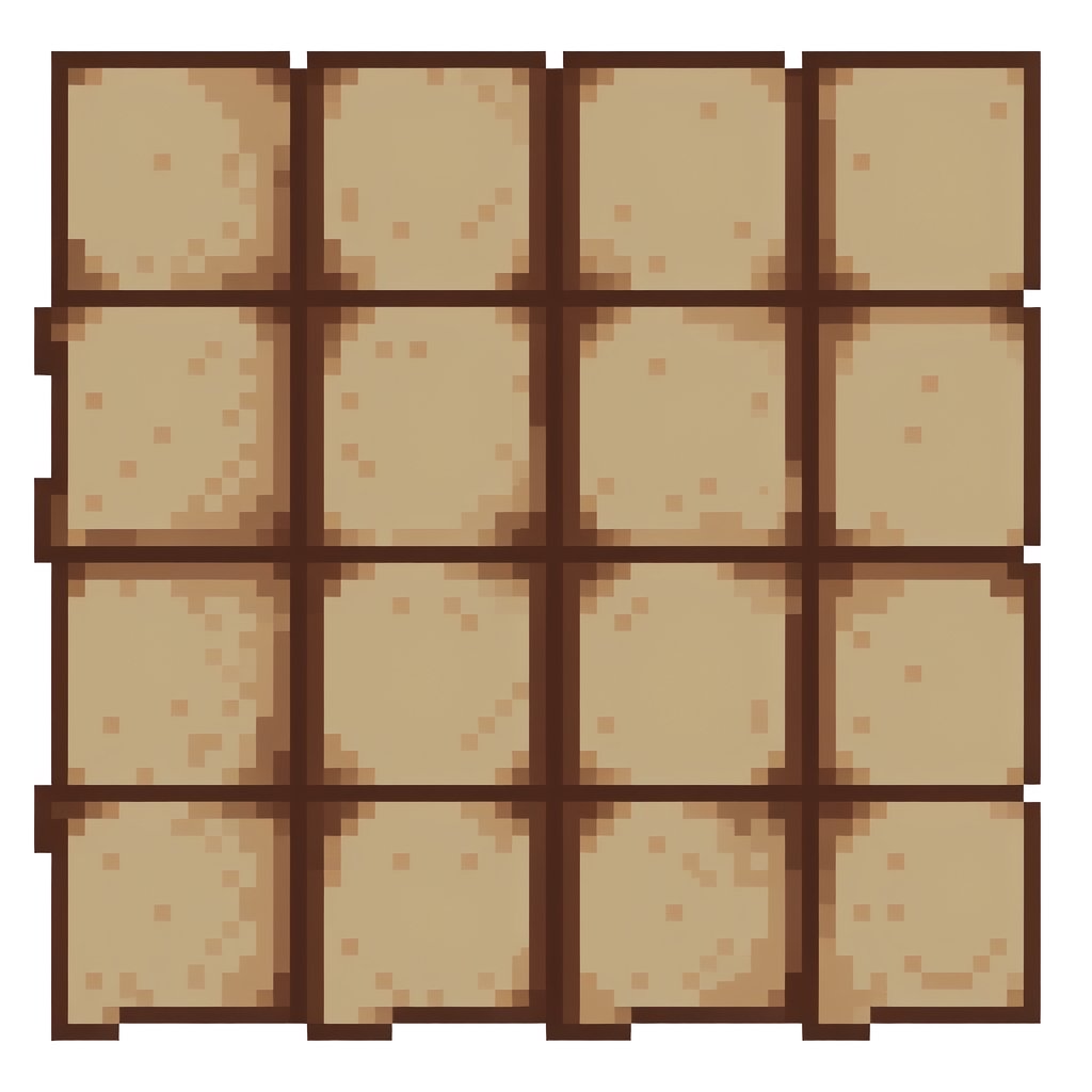 block texture of a staggered brick, 32x32 pixels, 2D