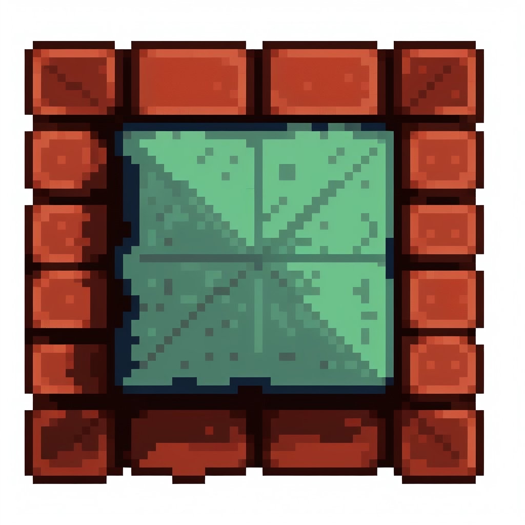 block texture of a brick, 32x32 pixels