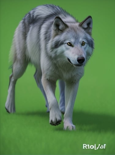 photo r3al,photorealistic,white wolf 