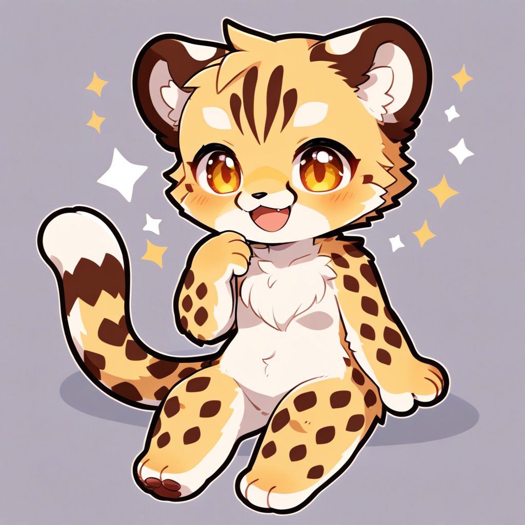 1girl,full nude,furry girl,furry chest,furry body,anime,cute,kawaii,masterpiece,furry,cheetah,best smile,chibi,foot-pad,(NSFW:1.3)