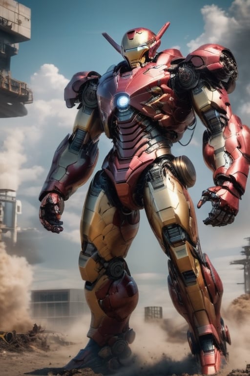  8k quality, surreal image of a large ironman
,mecha