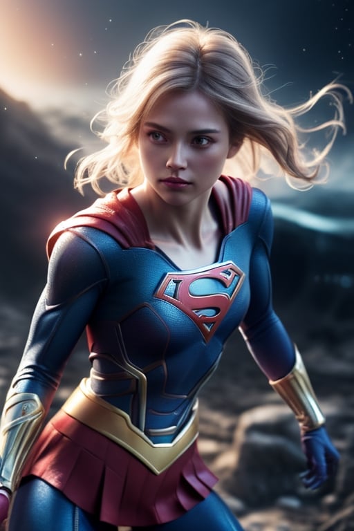 Superhero Supergirl, combat stance, highly detailed, sexi, revealing, vibrant appearance, creative behavior, extremly detailed, imaginative, , spontaneous, highest quality, skin texture, intricate details, (cinematic lighting), RAW photo, 8k, masterpiece,best quality,ultra-detailed,very detailed illustrations,extremely detailed,intricate details,highres,super complex details,extremely detailed 8k cg ,sks woman