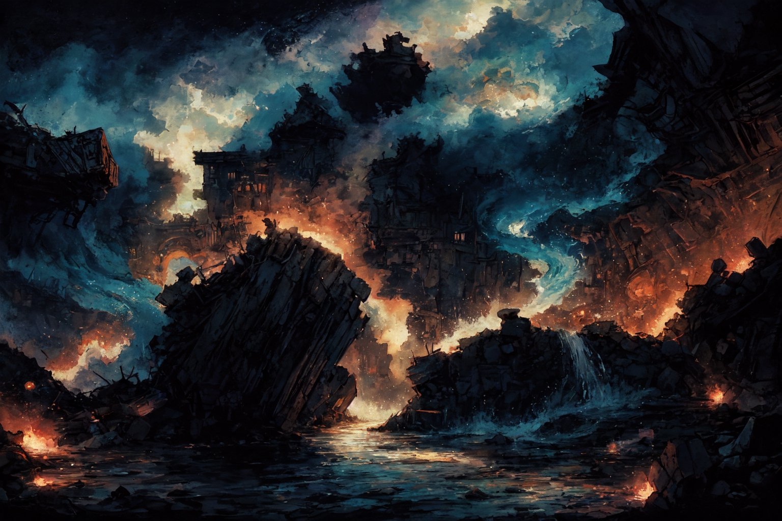 In a world of post-apocalyptic | image created by 靜川湊 | Tensor.Art