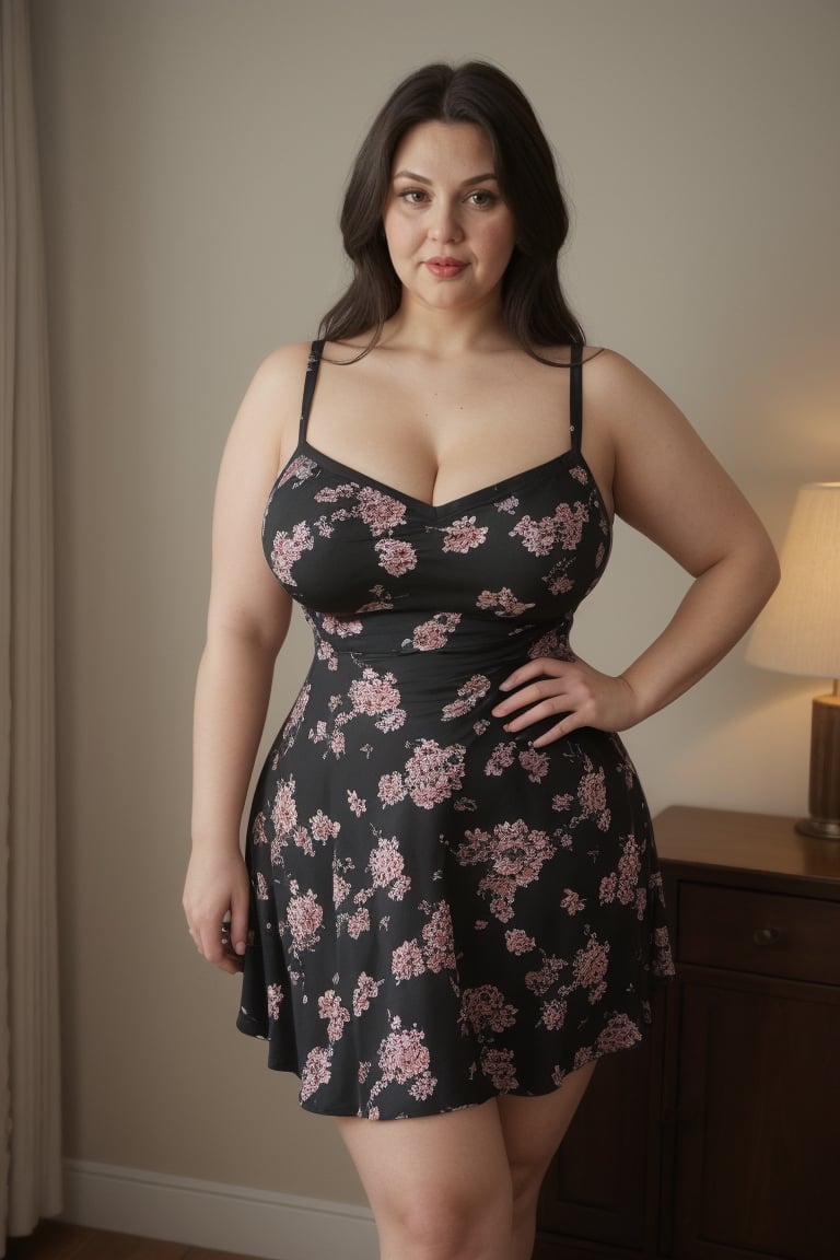 mature moms  wearing floral v_neck Plus Size black color Skater Dress, chubby curvy female, mature rounded belly tummy with dress, big booty in dress, show details big_buttocks in dress, big thighs, big curve breasts, curvy body dress, pov_eye_contact, looking_at_the_viewer,woman, wrinkled skin, white_hair, at random places, random_pose, unreal engine, realistic, fantasy,  