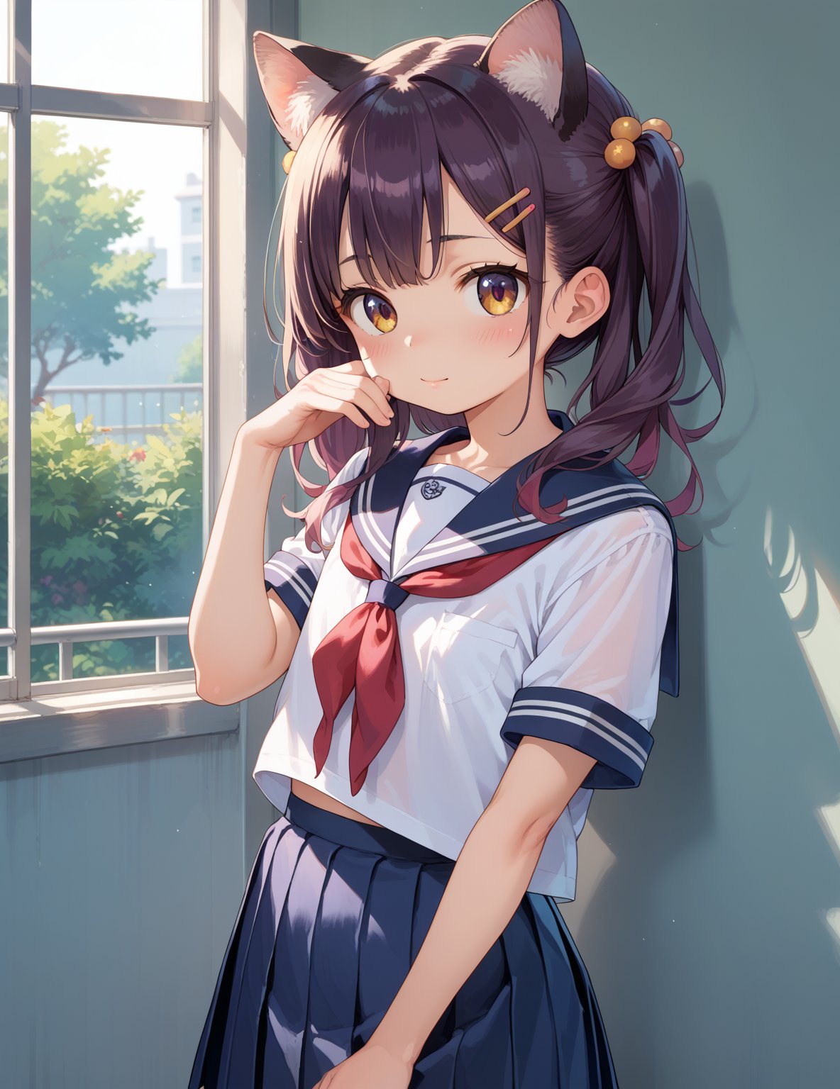 score_9,score_8_up,score_7_up,source_anime,
1girl,  (((1girl, flat chest, loli))), 
animal ears, 
BREAK (school uniform:1.3), 
,
perfect anatomy, correct number of fingers, (perfect hands), beautiful_female_fingers