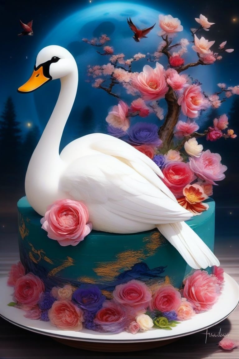 beautiful cat, beautiful duck, beautiful forest, beautiful quality, beautiful moon, beautiful cake