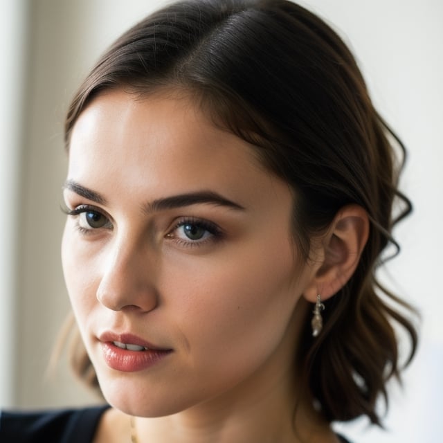 (Barbara Palvin:1.0, hailee steinfeld:0.5, jessica alba:0.7), solo photograph of a girl with light hazel eyes, perfect symmetry, full body, perfect teeth, perfect face, realistic, crystal clear, 8K UHD, highly detailed glossy eyes, (teen), Detailed and Intricate, textured skin, happy, 32C breast, athletic, fit, skinny, ultrarealistic, detailed face, bedroom eyes, high detailed skin, skin pores, hair_style , wavy_hair, long hair, natural hairline,Realism,Portrait