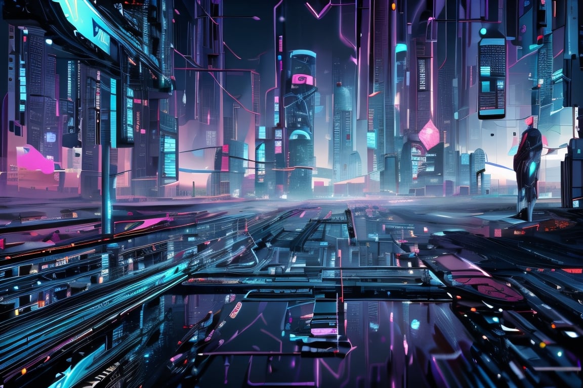 How the world will look in the year 2035 after humans and ai work together to create a better future,Cyberpunk