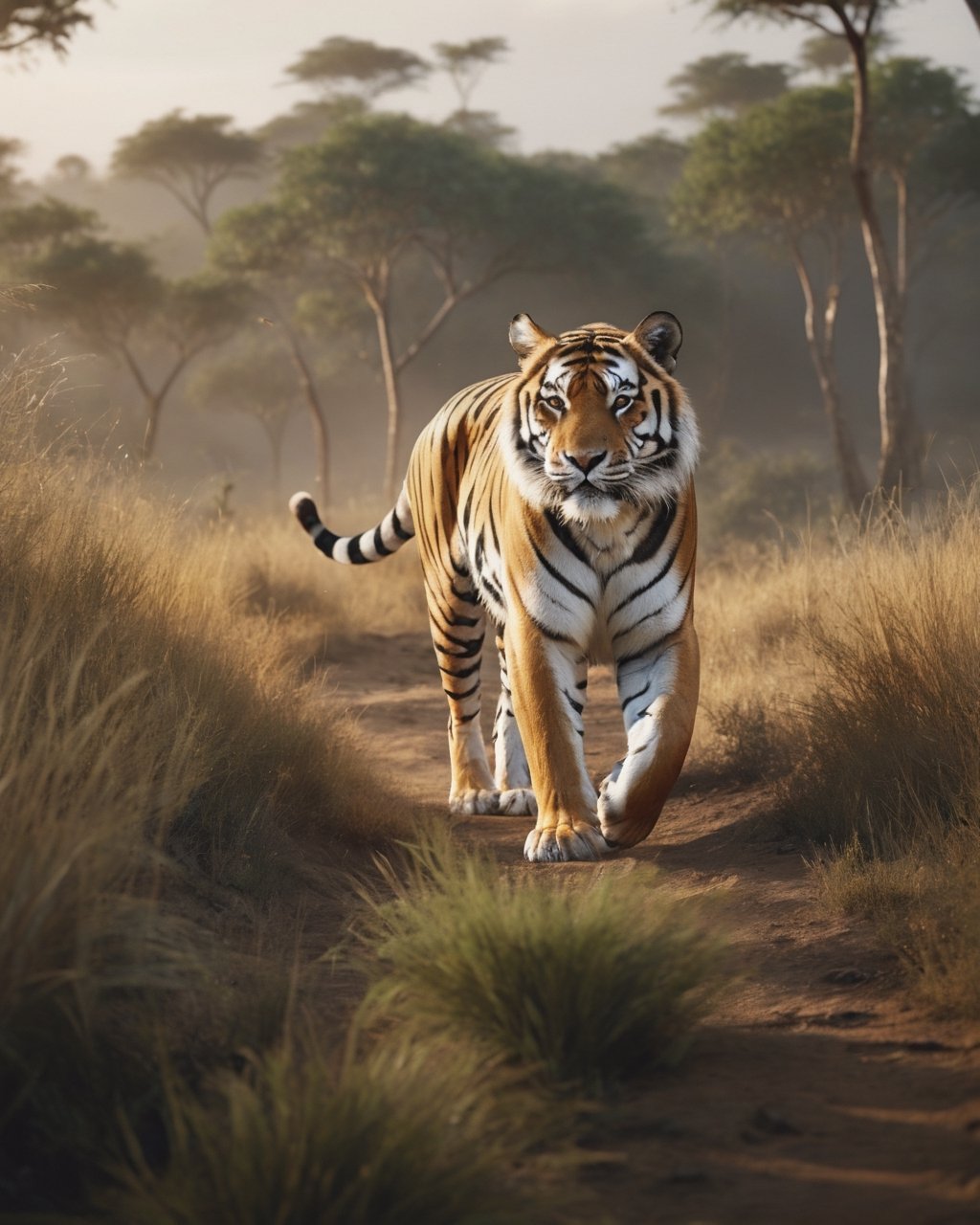 Realistic cinematic images of the tiger,safari, Ultra HD | |, Realistic, vivid colors, altamente detalhado, Desenho UHD, caneta e tinta, perfect composition, majo, detalhado, intrincado, Intricate octane render trend in Artstation, 8k artistic photography, arte conceitual fotorrealista, soft natural volumetric cinematic perfect light