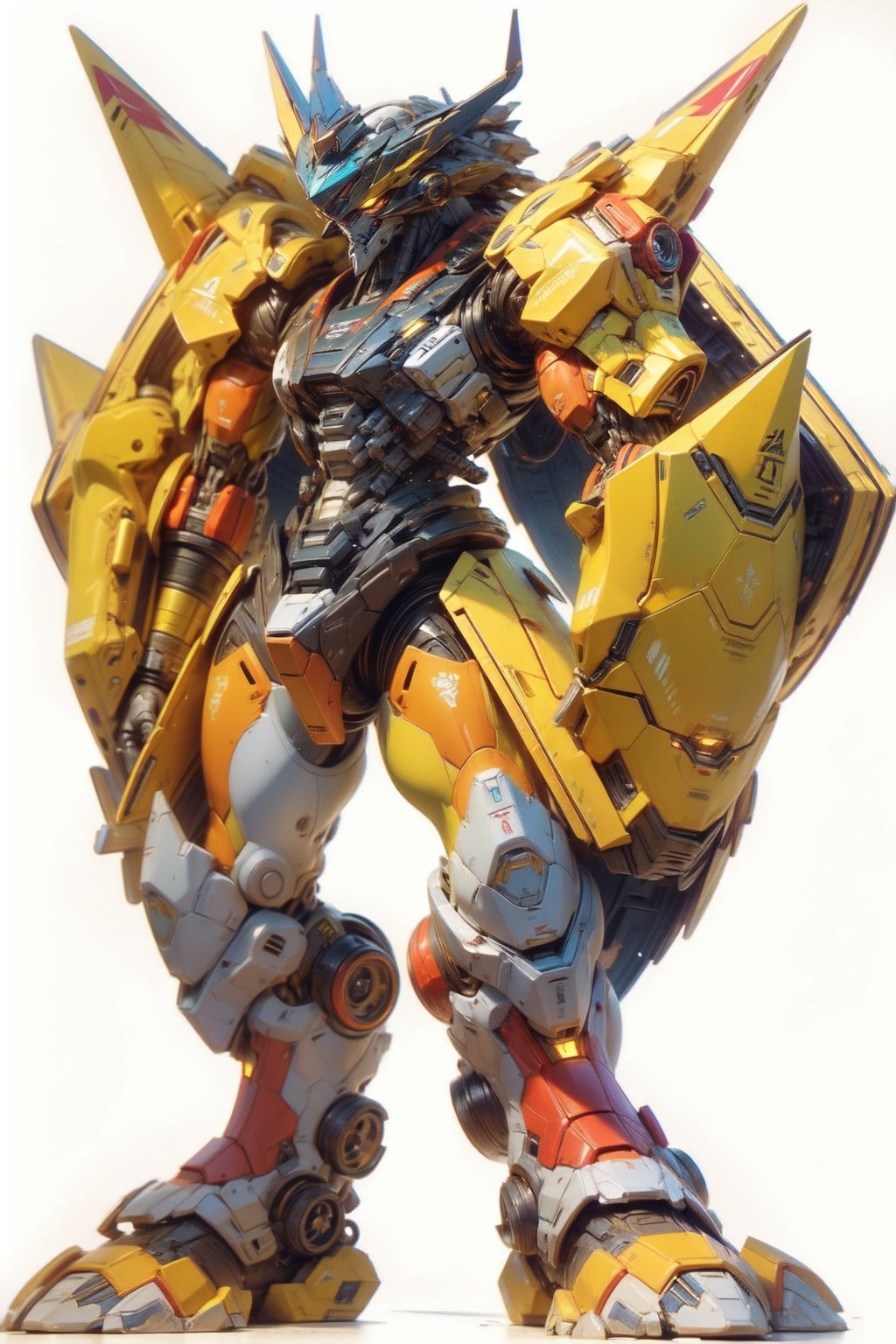 Create a vivid and dynamic illustration of Wargreymon, the iconic Digimon, in a cyberpunk-inspired setting. Emphasize Wargreymon's powerful and muscular physique, blending elements of both muscle and machinery. Picture Wargreymon with fur accents, seamlessly integrating into a futuristic, neon-lit cityscape. Capture the essence of the cybernetic enhancements while maintaining the character's distinct Digimon features. Feel free to experiment with unique poses, lighting effects, and details that enhance the fusion of muscle, fur, and cyberpunk aesthetics. Your goal is to convey Wargreymon's strength and resilience in this cutting-edge, dystopian environment.