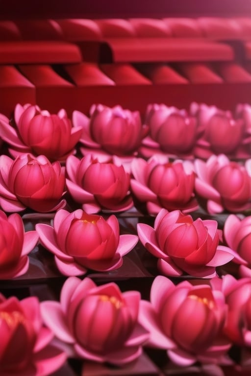 lotus flowers on the screw, Sister, sugar stotusy, red and chiller, 