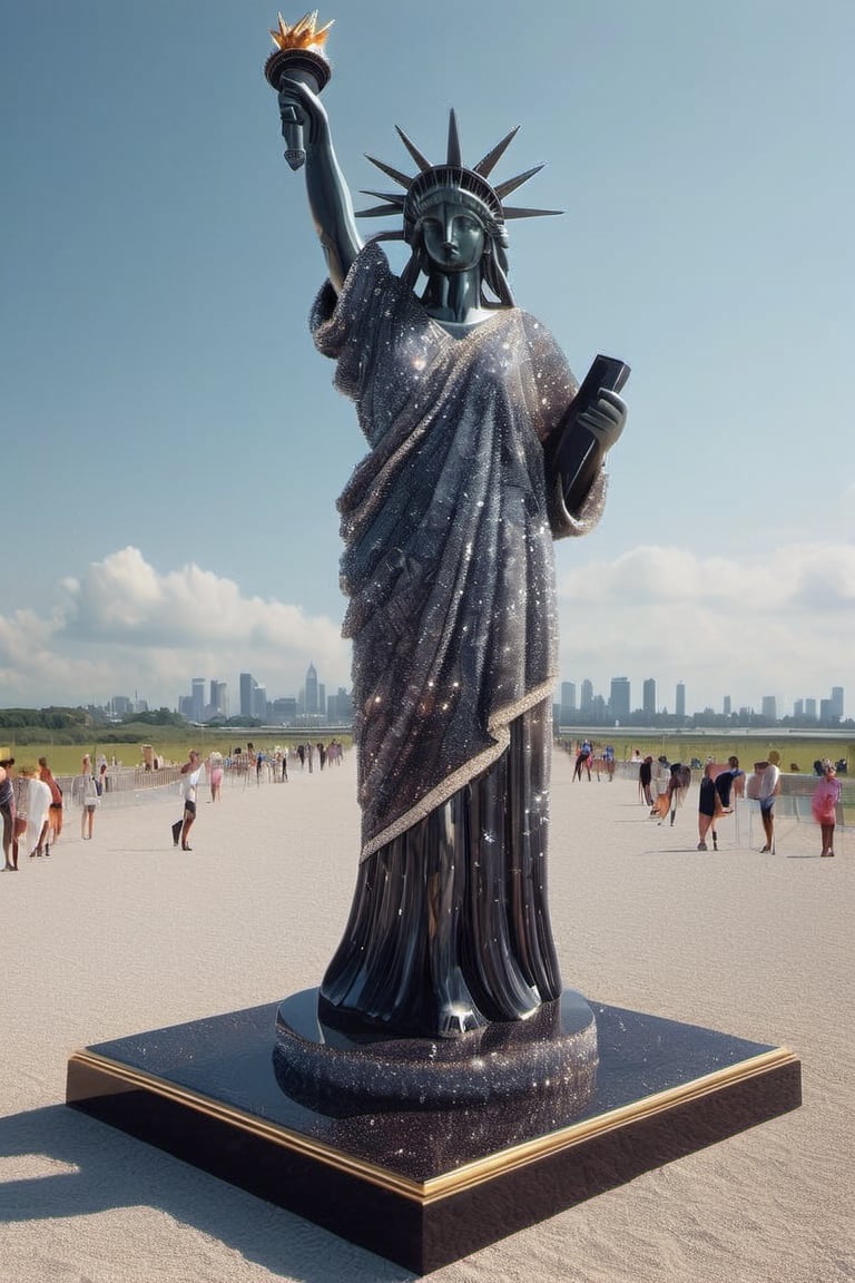 The statue of liberty made of diamonds,

,Obsidian_Diamond,Obsidian_Gold