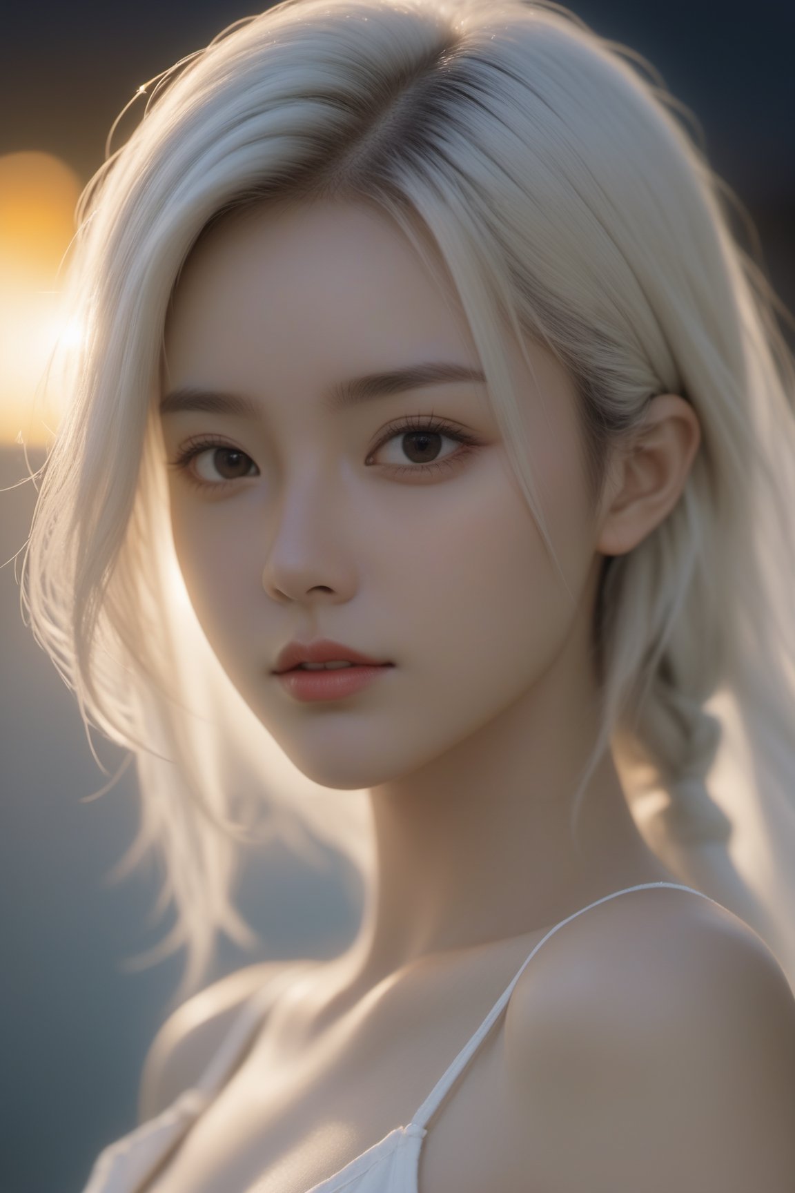 nikon RAW photo,8k,Fujifilm XT3,masterpiece,best quality,realistic,photorealistic,ultra detailed,extremely detailed face,reflection light,cinematic lighting,1girl,white color,Sony Alpha 1, Sony FE 16-35mm f/2.8 GM, sharp focus, highly detailed, rich colors, vibrant colors, trending on Artstation, 4k,xxmix girl,photo r3al