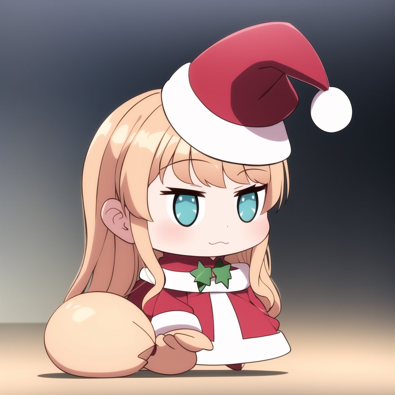 Padoru_Meme,hinata tachibana,masterpiece, white_bg, 1girls