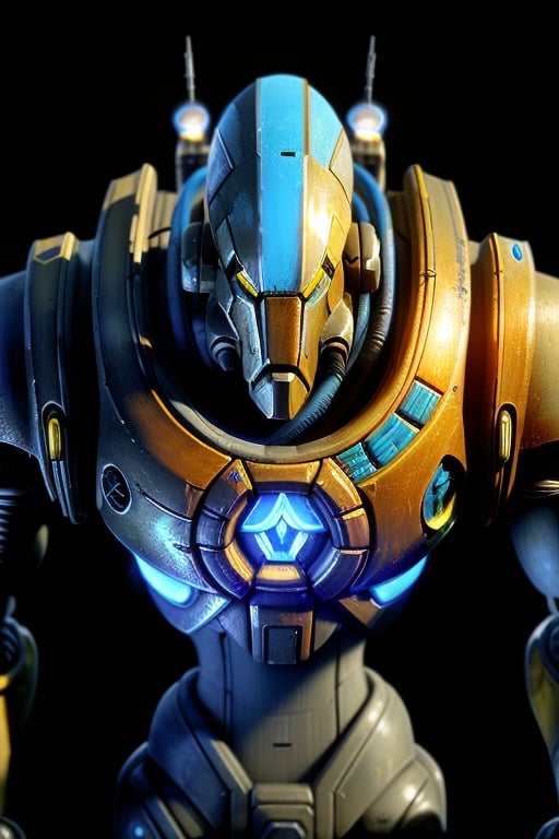 StarCraft, Protoss,Protoss,Mecha ,Samurai,Beautiful ,Battle,Concept ,wrenchsmechs,glowing, <your_color> mecha,War, Protoss