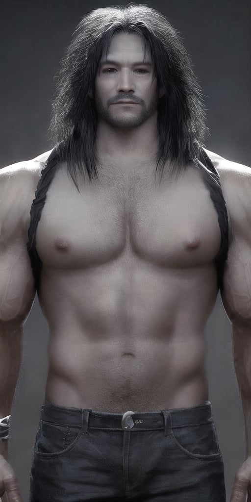 realistic alpha male muscular Lobo cinematic photorealistic 