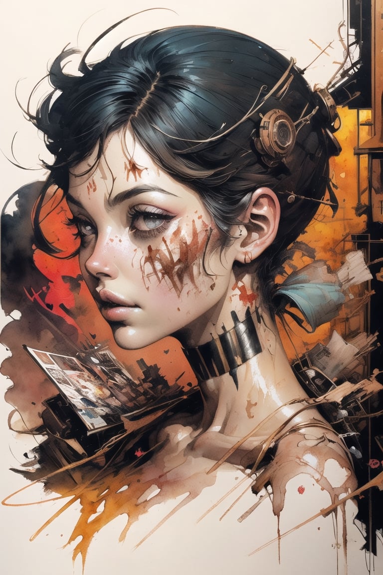 disney banksy art sticker, fantasy character, soul, digital illustration, comic book style, steampunk noir, perfect anatomy, centered, approaching perfection, dynamic, highly detailed, watercolor painting, artstation, concept art, soft, sharp focus, illustration, art by Carne Griffiths and Wadim Kashin,ASU1