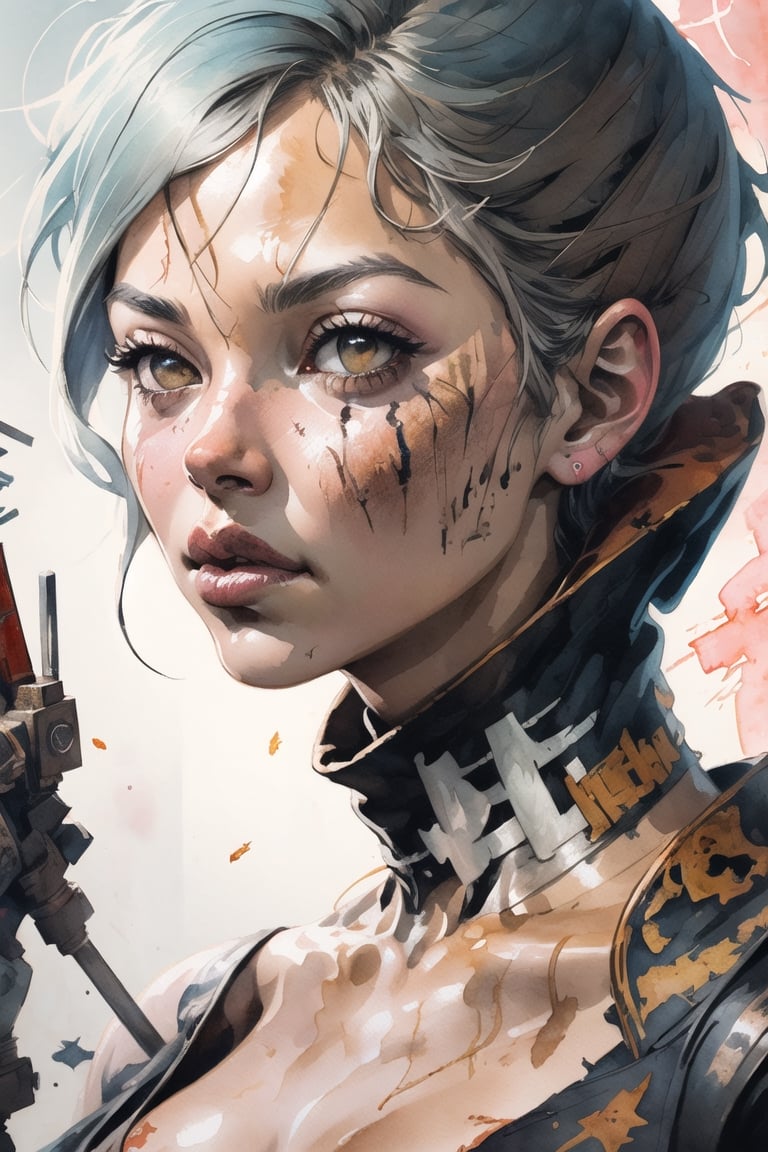 disney banksy art sticker, fantasy character, soul, digital illustration, comic book style, steampunk noir, perfect anatomy, centered, approaching perfection, dynamic, highly detailed, watercolor painting, artstation, concept art, soft, sharp focus, illustration, art by Carne Griffiths and Wadim Kashin,ASU1,eungirl,wearing wrenchpjbss,dupatta