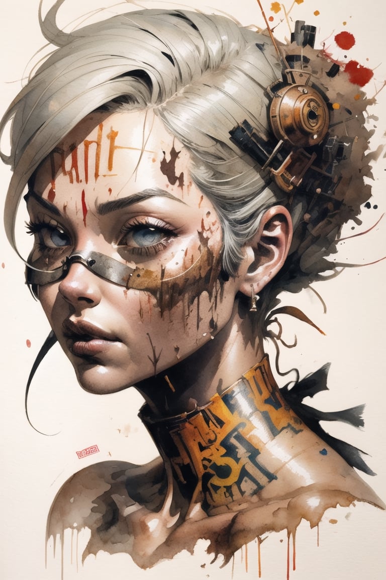 disney banksy art sticker, fantasy character, soul, digital illustration, comic book style, steampunk noir, perfect anatomy, centered, approaching perfection, dynamic, highly detailed, watercolor painting, artstation, concept art, soft, sharp focus, illustration, art by Carne Griffiths and Wadim Kashin,ASU1