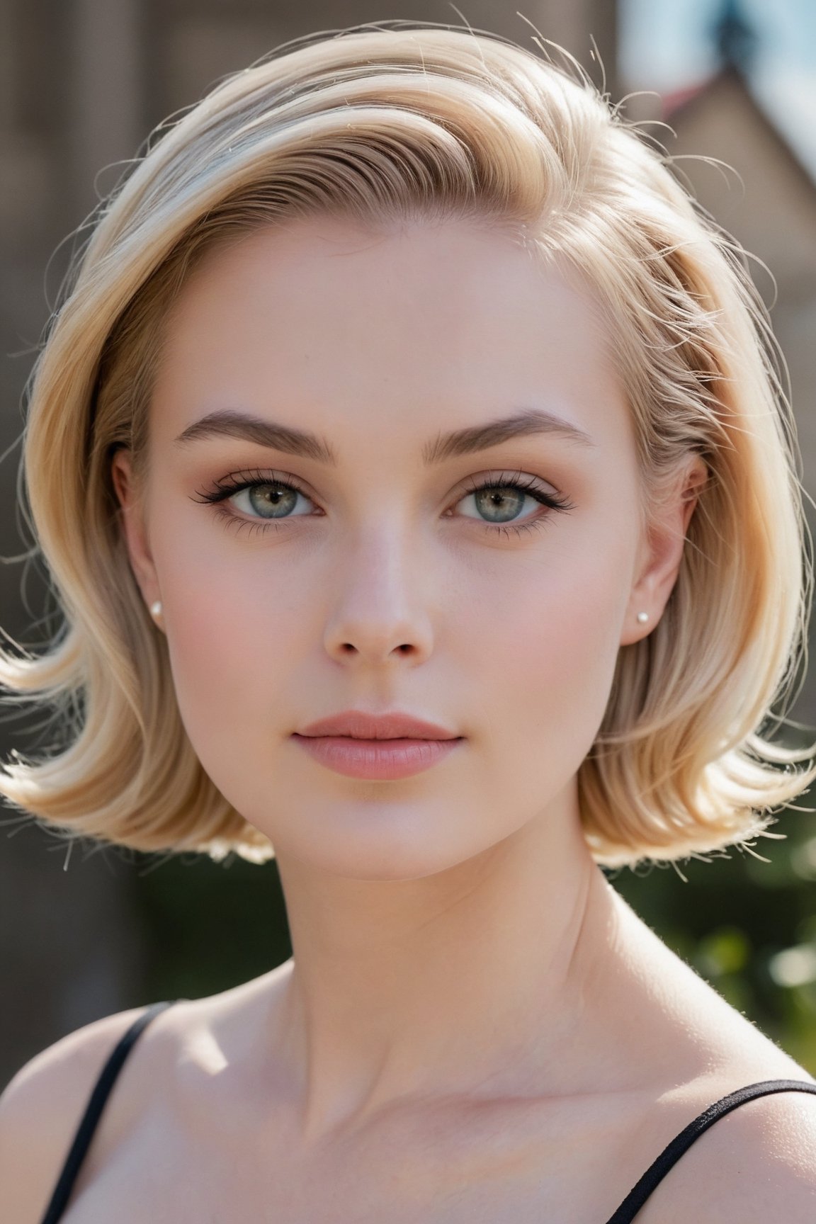 headshot,Nudity,Naked,Nude,No Clothes,Ash-blonde hair,face similar to Grace Kelly,Russian,pale skin,Side-swept bob Hairstyle,Matte skin makeup,21 year old,Boyish_normal_breasts,headshot,Sunny Day Spring,Posing for a photo

