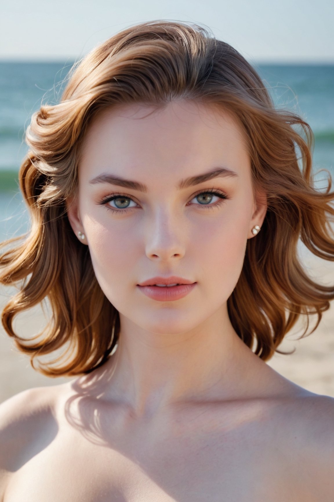 headshot,Nudity,Naked,Nude,No Clothes,Chestnut hair,face similar to Grace Kelly,Russian,pale skin,Beach Waves Hairstyle,Ombre lips makeup,21 year old,Boyish_normal_breasts,headshot,Sunny Day Spring,Posing for a photo
