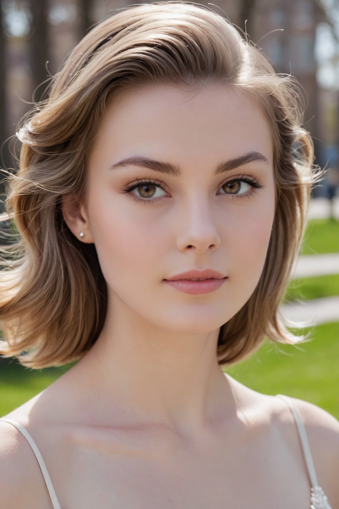 headshot,Nudity,Naked,Nude,No Clothes,Ash brown hair,face similar to Grace Kelly,Russian,pale skin,Balayage Hairstyle,Blurred eyeliner makeup,21 year old,Boyish_normal_breasts,headshot,Sunny Day Spring,Posing for a photo

