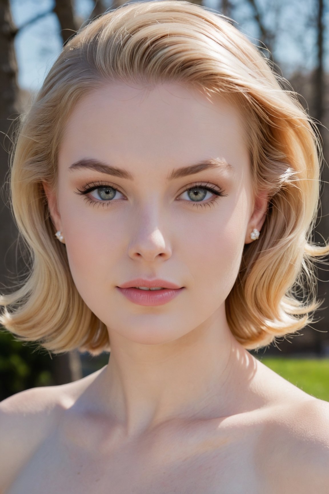 headshot,Nudity,Naked,Nude,No Clothes,Honey blonde hair,face similar to Grace Kelly,Russian,pale skin,Easy hairstyle,Cut crease makeup,21 year old,Boyish_normal_breasts,headshot,Sunny Day Spring,Posing for a photo



