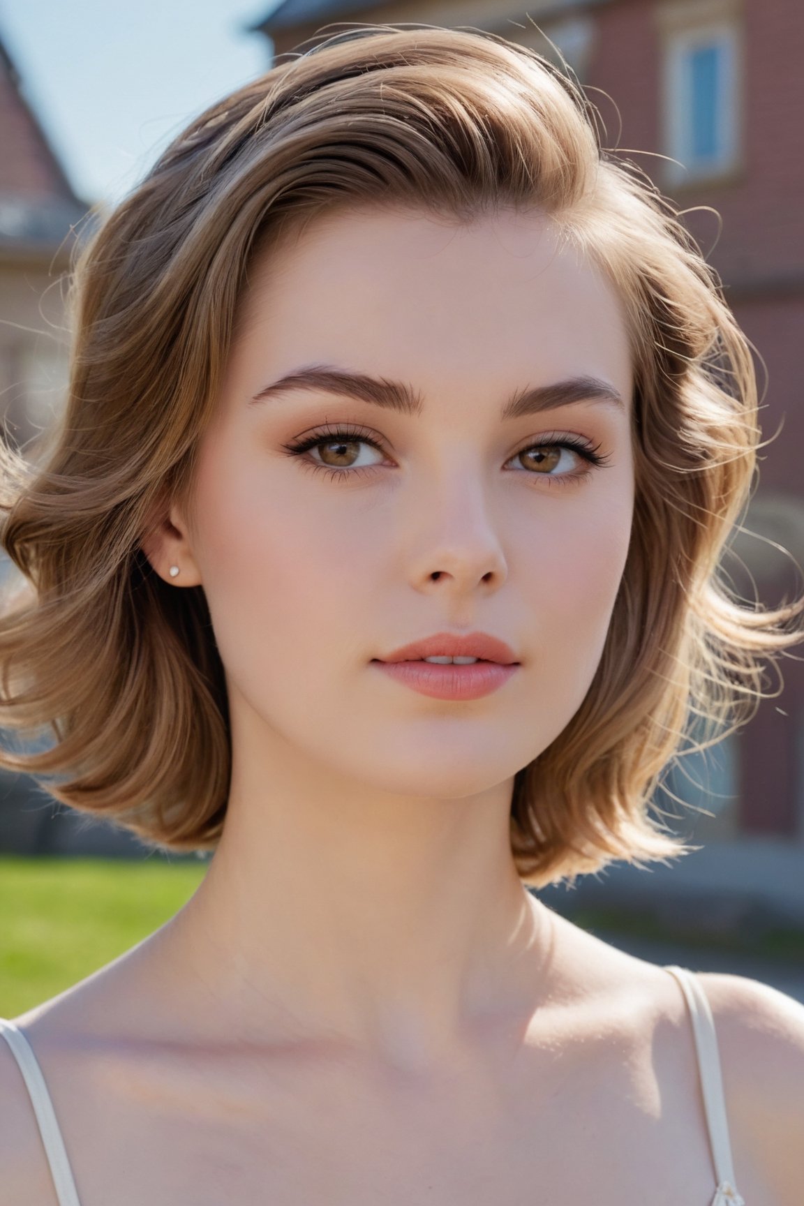 headshot,Nudity,Naked,Nude,No Clothes,Ash brown hair,face similar to Grace Kelly,Russian,pale skin,Shaggy Hair Hairstyle,Matte lips makeup,21 year old,Boyish_normal_breasts,headshot,Sunny Day Spring,Posing for a photo
